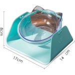 Ergonomikus, 15°-ban dönthető macskatál, cica tál 