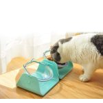 Ergonomikus, 15°-ban dönthető macskatál, cica tál 