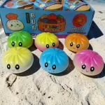 Squishy Dumpling stresszoldó játék egyszínű nagy szivárványos