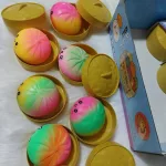 Squishy Dumpling stresszoldó játék egyszínű nagy szivárványos