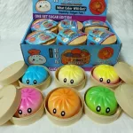 Squishy Dumpling stresszoldó játék egyszínű nagy szivárványos