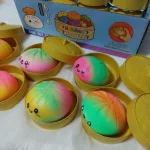 Squishy Dumpling stresszoldó játék egyszínű nagy szivárványos