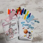 24db-os Akril filc készlet praktikus tároló tasakban gyerekeknek