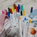 24db-os Akril filc készlet praktikus tároló tasakban gyerekeknek