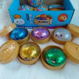 Metálos glitteres Squishy Dumpling 