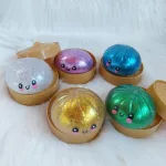 Metálos glitteres Squishy Dumpling 