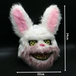 Vérnyúl, véres nyúl, gyilkos nyúl maszk, álarc Halloween 