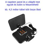 Szuper erős fényű kültéri, mozgásérzékelős, távirányítós LED lámpa, 294cob