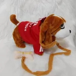 Sétáló éneklő plüss kutya Basset Hound interaktív