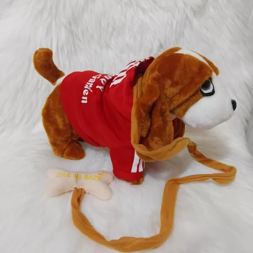 Sétáló éneklő plüss kutya Basset Hound interaktív