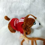 Sétáló éneklő plüss kutya Basset Hound interaktív