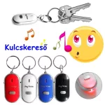 Fütyülős kulcskereső, kulcstartó LED lámpával