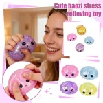 Glitteres nagy Squishy Dumpling stresszoldó játék