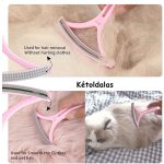 2in1 Haj, szösz, szőr eltávolító textilborotva + kisállat szőrkefe 