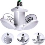 Összecsukható, labda formájú E27 UFO LED izzó - 60W