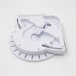 360°-ban forgatható szerelésmentes sarokpolc - zuhanyzóba, fürdőszobába, konyhába