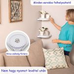 360°-ban forgatható szerelésmentes sarokpolc - zuhanyzóba, fürdőszobába, konyhába