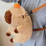 Capybara plüss hátizsák , válltáska , crossbody 