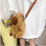 Capybara plüss hátizsák , válltáska , crossbody 