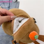 Capybara plüss hátizsák , válltáska , crossbody 
