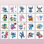 20 db-os Stitch tetoválás, ideiglenes tetoválás, matrica gyerekeknek