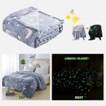 Világító ,  puha plüss takaró ,  pléd 150x200cm