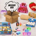 Mystery Box Squishy – 3 db meglepetés dumpling ,  squishy egy csomagban