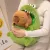 Plüss capybara krokodil dinoszaurusz szájában 