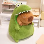 Plüss capybara krokodil dinoszaurusz szájában 