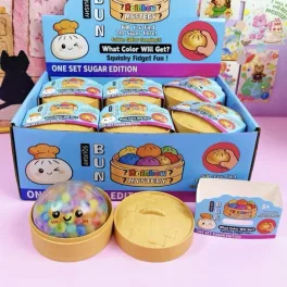 Csillámos, golyókkal töltött Dumpling Squishy nagy