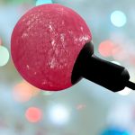 Felakasztható gömb dekorlámpa, elemes