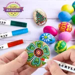 24db-os vékony Akril filc készlet, kőre, textilre, fára, üvegre