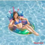 Óriás korona háttámlás, glitteres  úszógumi felnőtteknek 