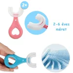Innovatív, U alakú gyerek fogkefe 2-6 éves 