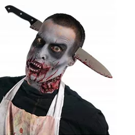 Halloween-i fejpánt, kés a fejbe