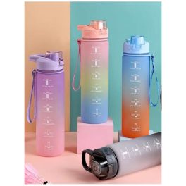   Ombre, színátmenetes motivációs kulacs, ivópalack 1 literes 