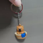 Capybara kulcstartó, táskadísz