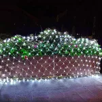 LED-es fényháló, kül- és beltéri, 2x2 m-es, toldható, sorolható