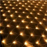 LED-es fényháló, kül- és beltéri, 2x2 m-es, toldható, sorolható