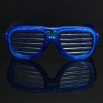 Világító Party szemüveg, rácsos 