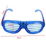 Világító Party szemüveg, rácsos 