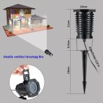 Projektor, kültéri kivetítő, 12 ünnepi mintával