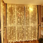 Karácsonyi LED fényfüggöny 3 x 2m-es, sorolható