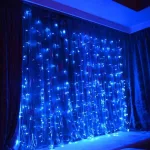 Karácsonyi LED fényfüggöny 3 x 2m-es, sorolható