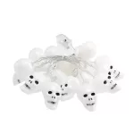 Halloween skull égősor, koponya fényfüzér 