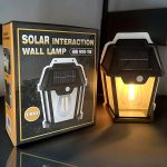 Napelemes, mozgásérzékelős, wolfram izzószál hatású kültéri LED lámpa, 3 izzóval 