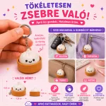 Kattintós Dumpling Kulcstartó – Cuki Stresszoldó Fidget Játék