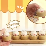Kattintós Dumpling Kulcstartó – Cuki Stresszoldó Fidget Játék