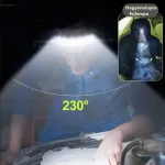 Újratölthető COB LED-es fejlámpa, szuperfényes, 230°-os széles fénysugárral, fényvisszaverő fejpánttal