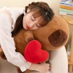 50cm-es Óriás plüss capybara szívvel 